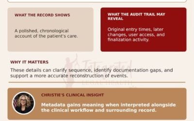 The printed medical record may tell only part of the electronic story